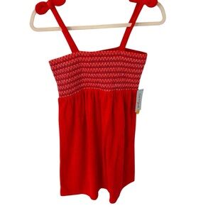 Cat & Jack NWT Vibrant Red Cotton Dress